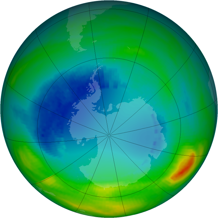 Ozone Map 1988-08-19